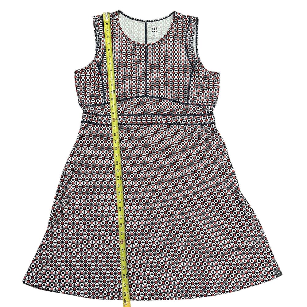 Title Nine Dream Mosaic Fit & Flare Dress XL Athletic Travel Buttah Fabric - Picture 14 of 14